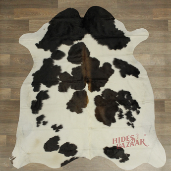 Light Tricolor Cowhide rug (Size 6'6'' x  6'8'') HB0024 EXACT HIDE SHOWN.