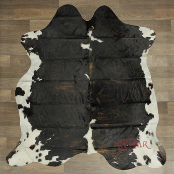 Dark Brown Brindle Cowhide rug (Size 6'3'' x  6'5'') HB0027 EXACT HIDE SHOWN
