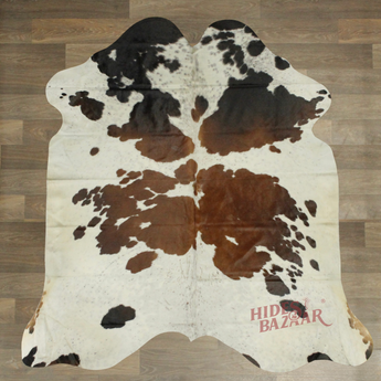 Exotic Cowhide rug (Size 6'5'' x  6'8'') HB0002 EXACT HIDE SHOWN.