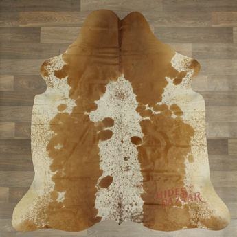 Brown Salt And Pepper Cowhide rug (Size 6'6' x  6'8'') HB0031 EXACT HIDE SHOWN.