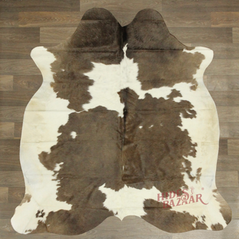 Exotic Cowhide rug (Size 6'5'' x  6'8'') HB0003 EXACT HIDE SHOWN.