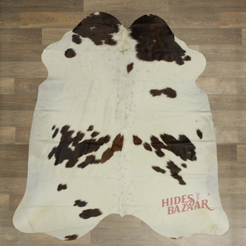 Tricolor Light Cowhide rug (Size 6'5'' x  7'0'') HB0058 EXACT HIDE SHOWN.
