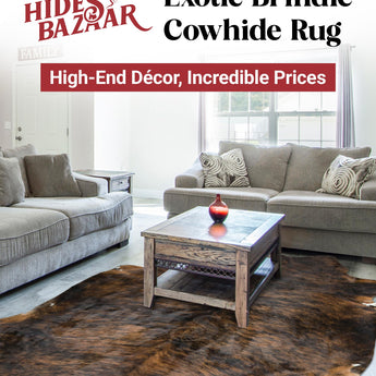 Exotic Brindle Cowhide Rug
