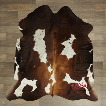 Exotic Cowhide Rug (Size 6'5'' x  6'5'') HBA006 EXACT HIDE SHOWN.