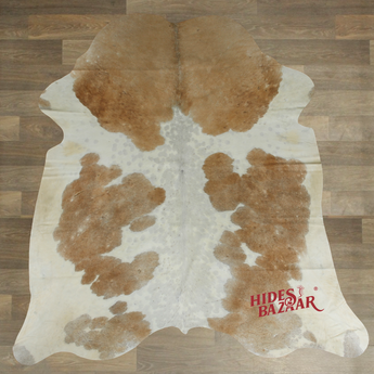 Exotic Cowhide Rug (Size 7'0'' x  6'3'') HBA025 EXACT HIDE SHOWN.