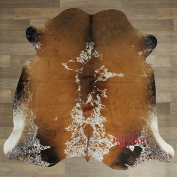 Exotic Cowhide Rug (Size 7'0'' x  7'0'') HBA033 EXACT HIDE SHOWN.