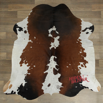 Exotic Cowhide Rug (Size 7'2'' x  6'5'') HBA050 EXACT HIDE SHOWN.