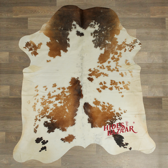Exotic Cowhide Rug (Size 7'0'' x  7'0'') HBA058 EXACT HIDE SHOWN.