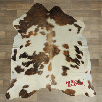 Exotic Cowhide Rug (Size 6'0'' x  6'2'') HBA076 EXACT HIDE SHOWN.