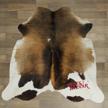 Exotic Cowhide Rug (Size 6'5'' x  6'2'') HBA077 EXACT HIDE SHOWN.