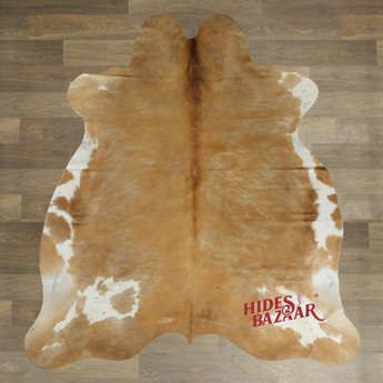 Exotic Cowhide Rug (Size 6'5'' x  6'9'') HBA089 EXACT HIDE SHOWN.