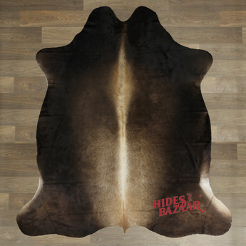 Exotic Cowhide Rug (Size 6'1'' x  6'7'') HBA091 EXACT HIDE SHOWN.