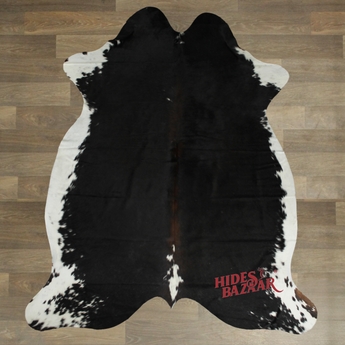 Dark Brown Brindle Cowhide Rug (Size 6'0'' x  7'0'') HBA092 EXACT HIDE SHOWN.