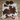 Brown & White Cowhide Rug (Size 6'5'' x  6'5'') HBB42 EXACT HIDE SHOWN.