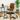 Tricolor Light Cowhide rug (Size 6'4'' x  7'0'') HB0038 EXACT HIDE SHOWN.