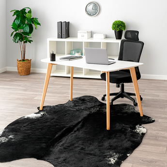 Exotic Cowhide rug (Size 7'0'' x  7'9'') HB0056 EXACT HIDE SHOWN