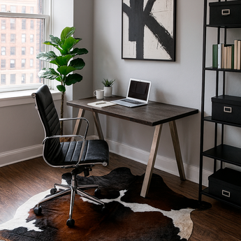 Exotic Cowhide rug (Size 7'0'' x  8'0'') HB0067 EXACT HIDE SHOWN.