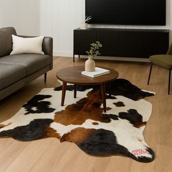 Exotic Cowhide rug (Size 6'0'' x  7'0'') HB0074 EXACT HIDE SHOWN.