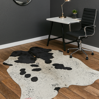 Exotic Cowhide rug (Size 7'0'' x  7'8'') HB0077 EXACT HIDE SHOWN.