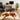 Brown And White Cowhide rug (Size 6'4'' x  7'0'') HB0057 EXACT HIDE SHOWN.