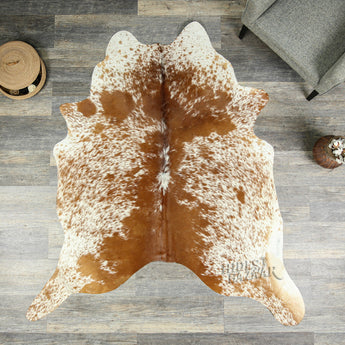 Brown Salt and Pepper Cowhide Rug