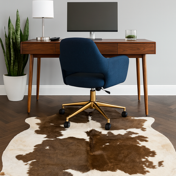 Exotic Cowhide rug (Size 6'5'' x  6'8'') HB0003 EXACT HIDE SHOWN.
