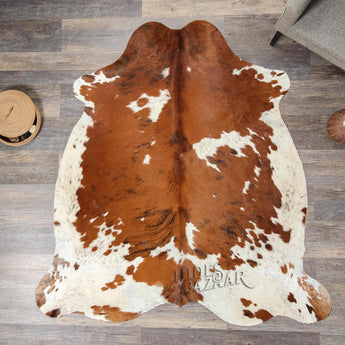 Tricolor Cowhide Rug