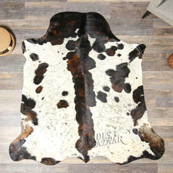 Tricolor Cowhide Rug